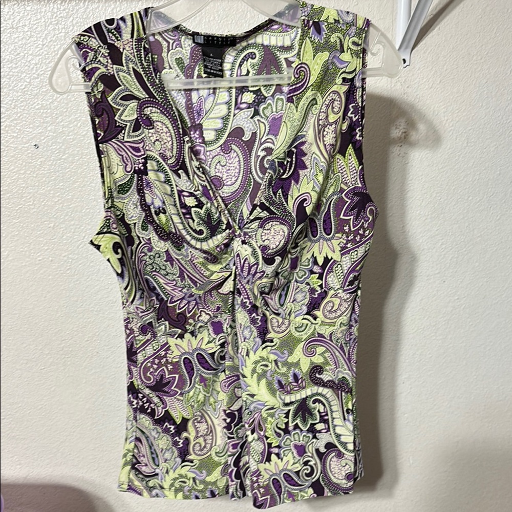 Carole Little Purple dressy top